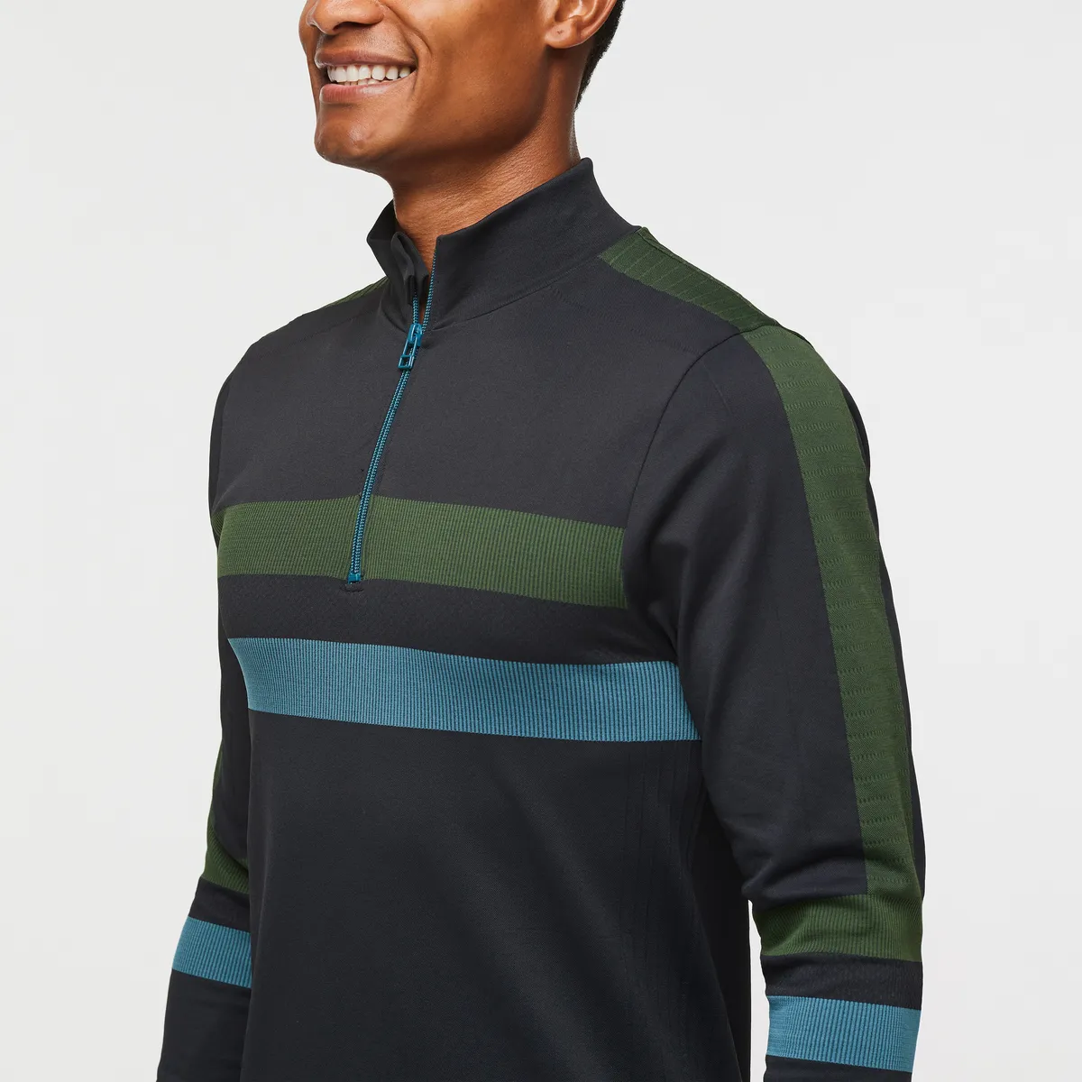 Cotopaxi Debajo sous-couche homme Ink Stripes zippée