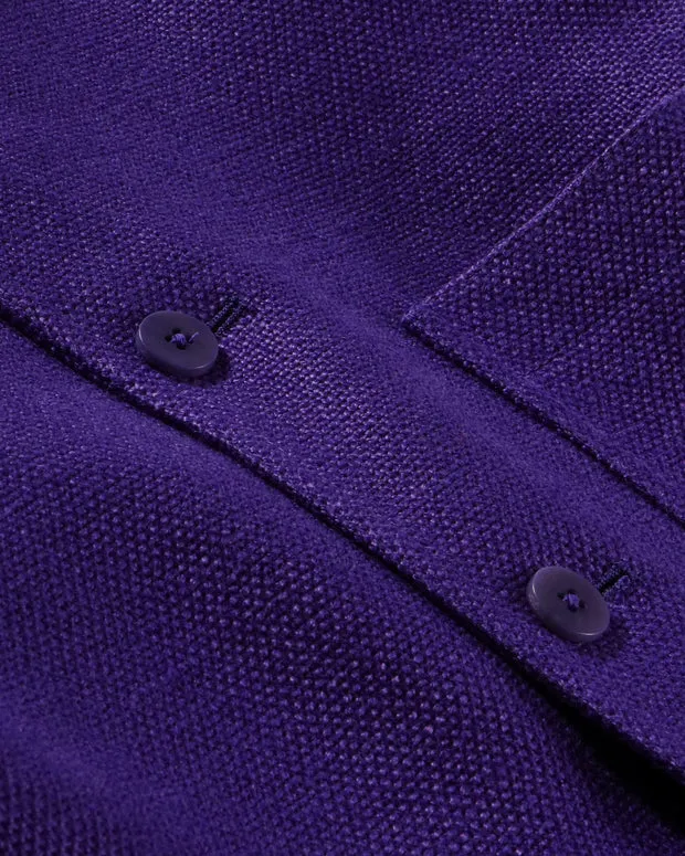 Hollington Tyrol veste lin bleu Parnasse cintrée
