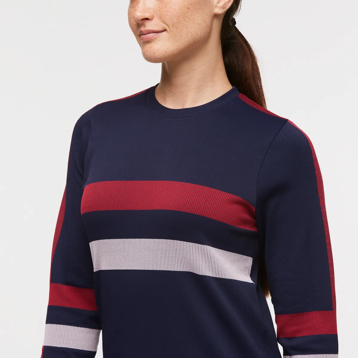 Cotopaxi Debajo sous-pull femme Ink Stripes sans coutures