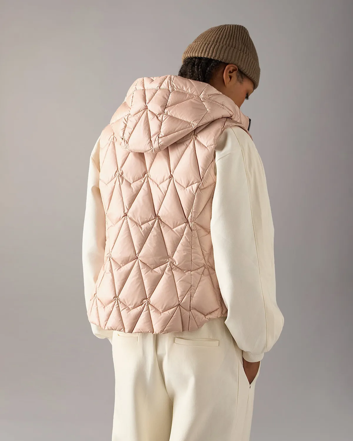 Moose Knuckles Iceberg gilet duvet matelassé rosewood