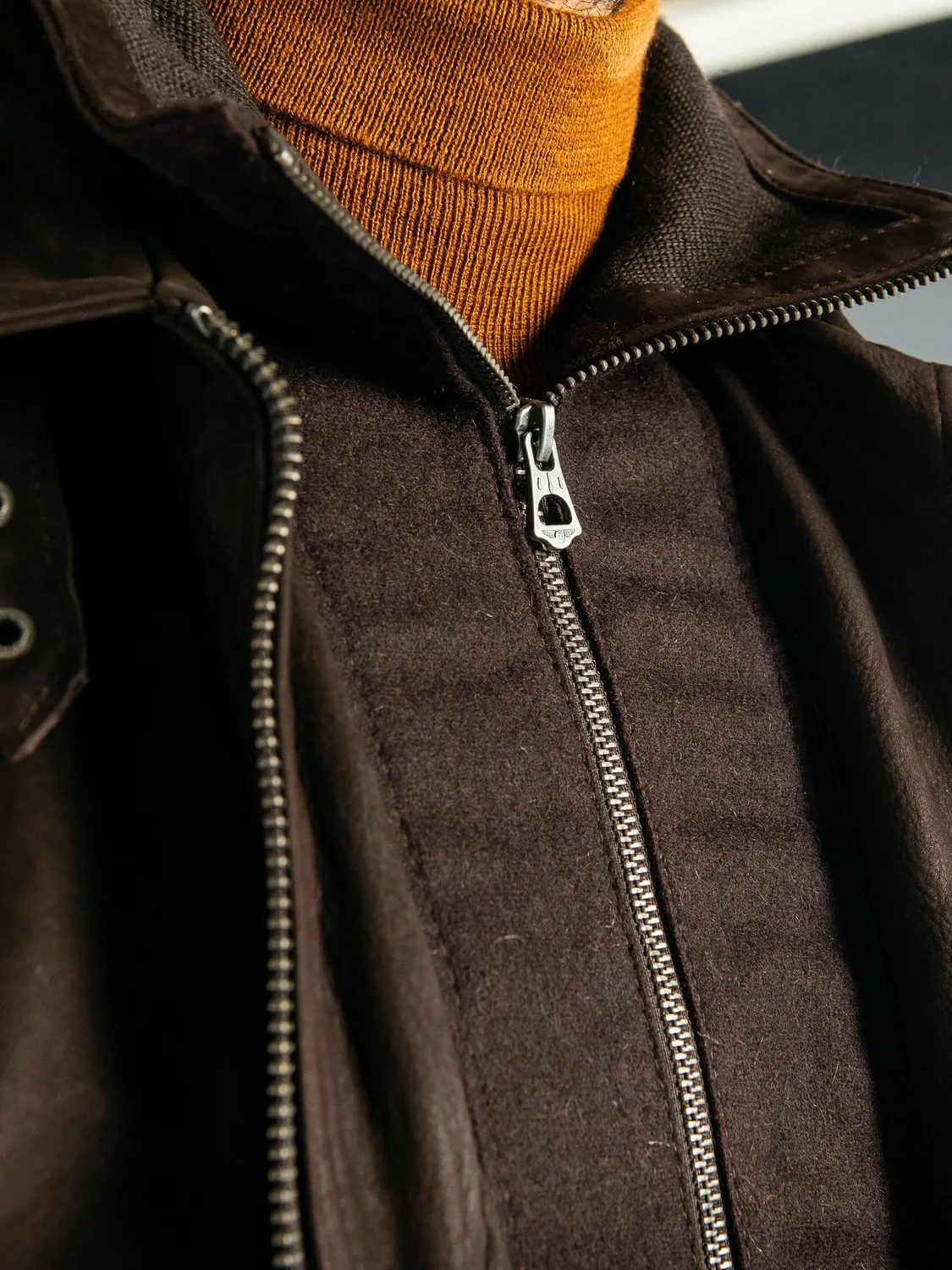 Daytona Ford blouson cuir marron vachette