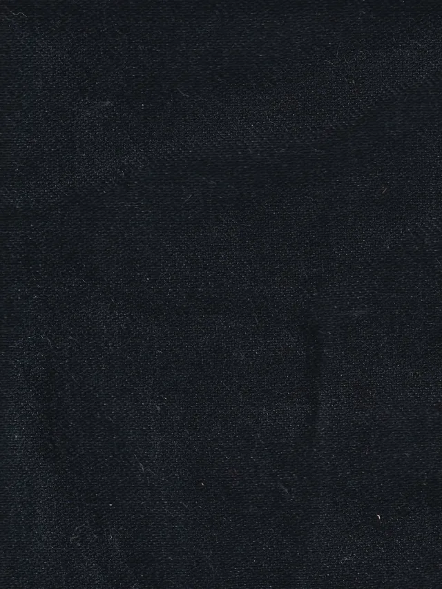 Hollington Soulages toile tissu noir lin coton mètre