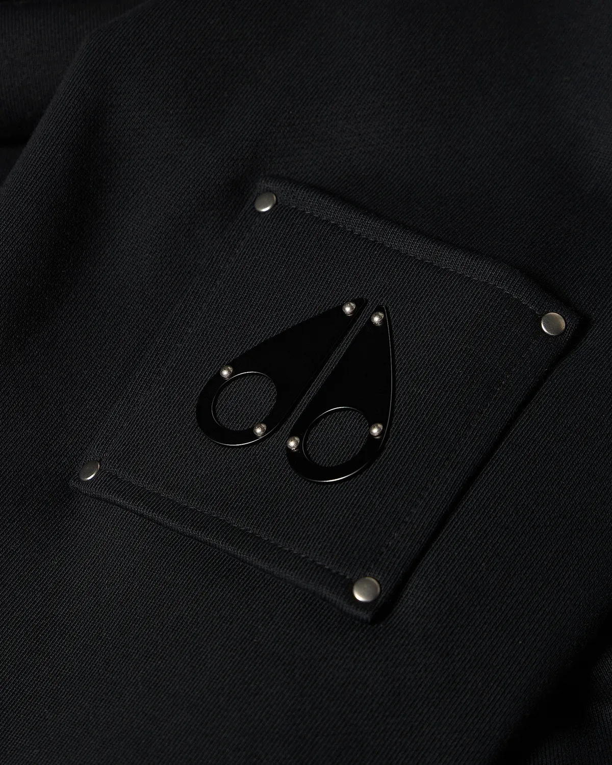 Moose Knuckles Hartsfield hoodie molleton noir