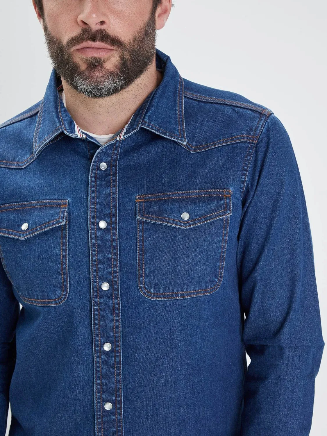 Daytona Patroller chemise denim blue brut