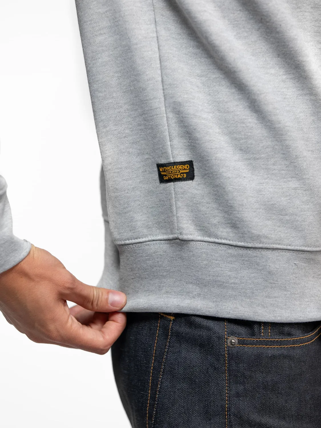 Daytona Motorcycle sweat moto homme Black coton melange