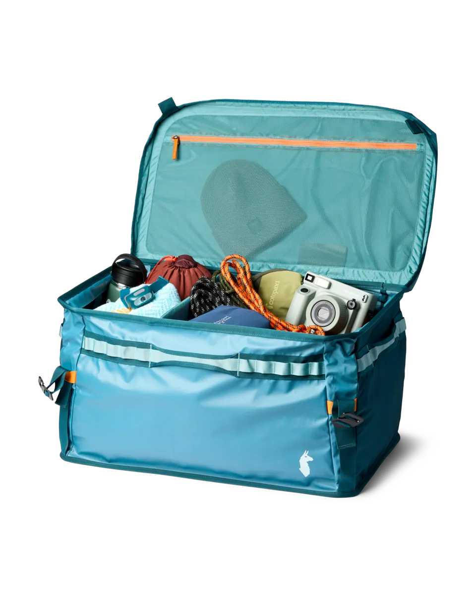 Cotopaxi Allpa 90L sac voyage Spicy rangement pliable