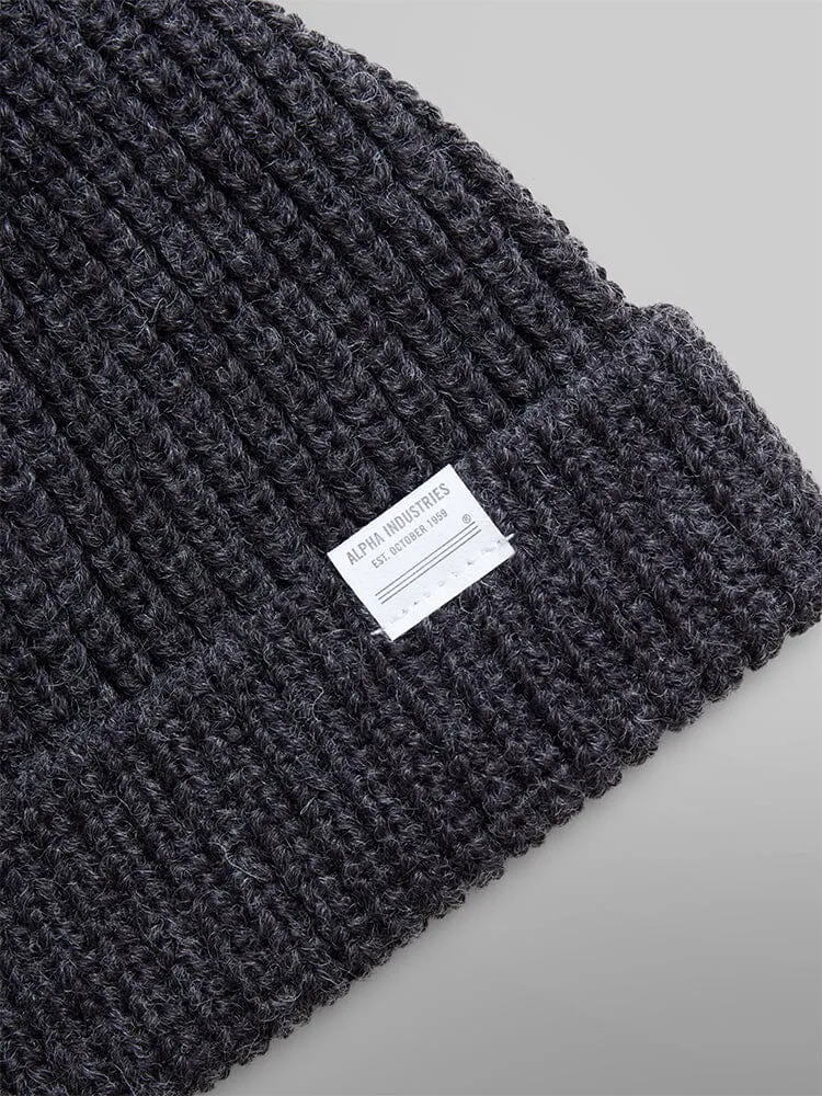 Alpha Industries Essential bonnet watch cap gris laine