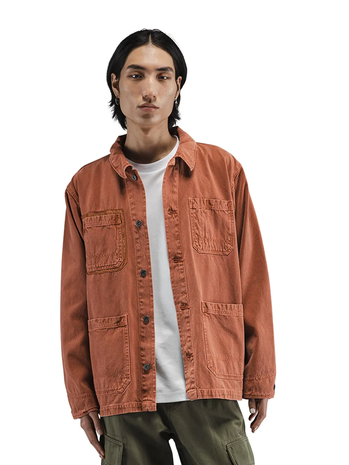 Alpha Industries Chore Coat veste safran coton boutonnée