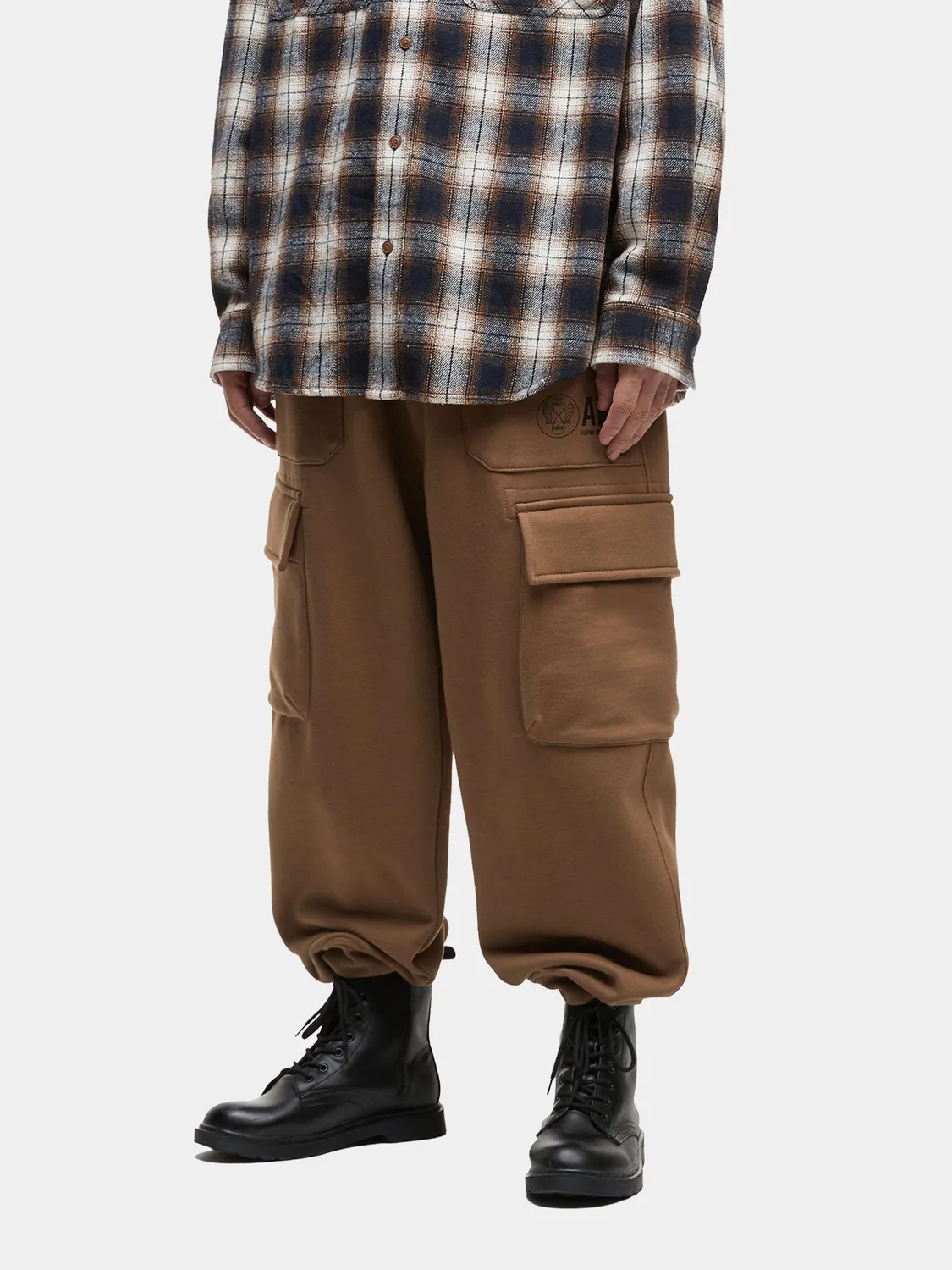 Alpha Industries UNFRM Cargo jogging molleton tan poches