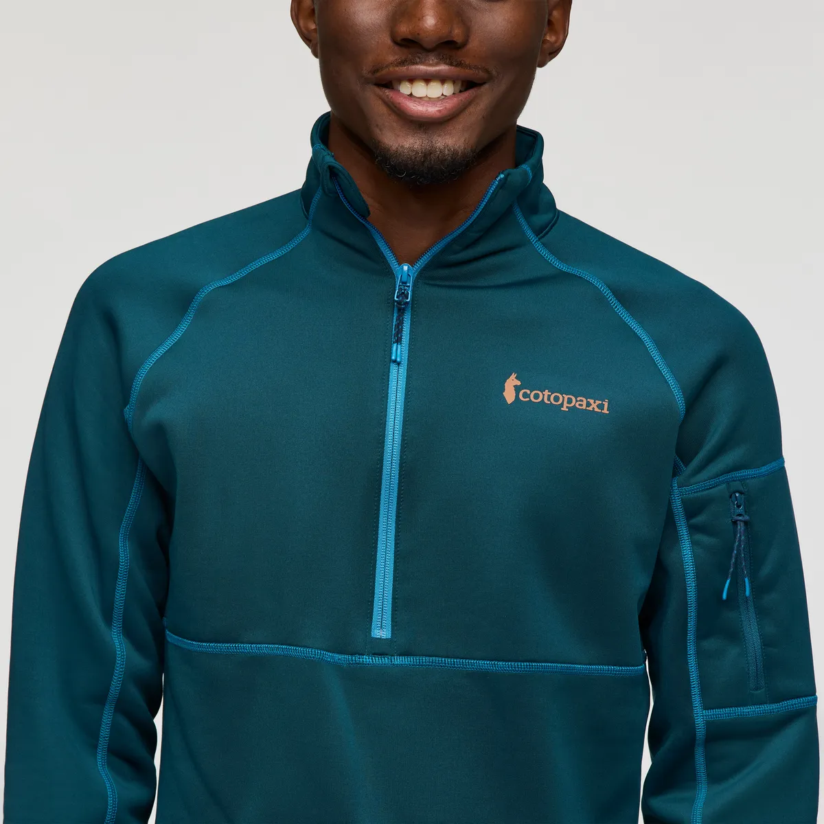 Cotopaxi Tempa Fleece pull demi-zip homme Abyss anti-odeur