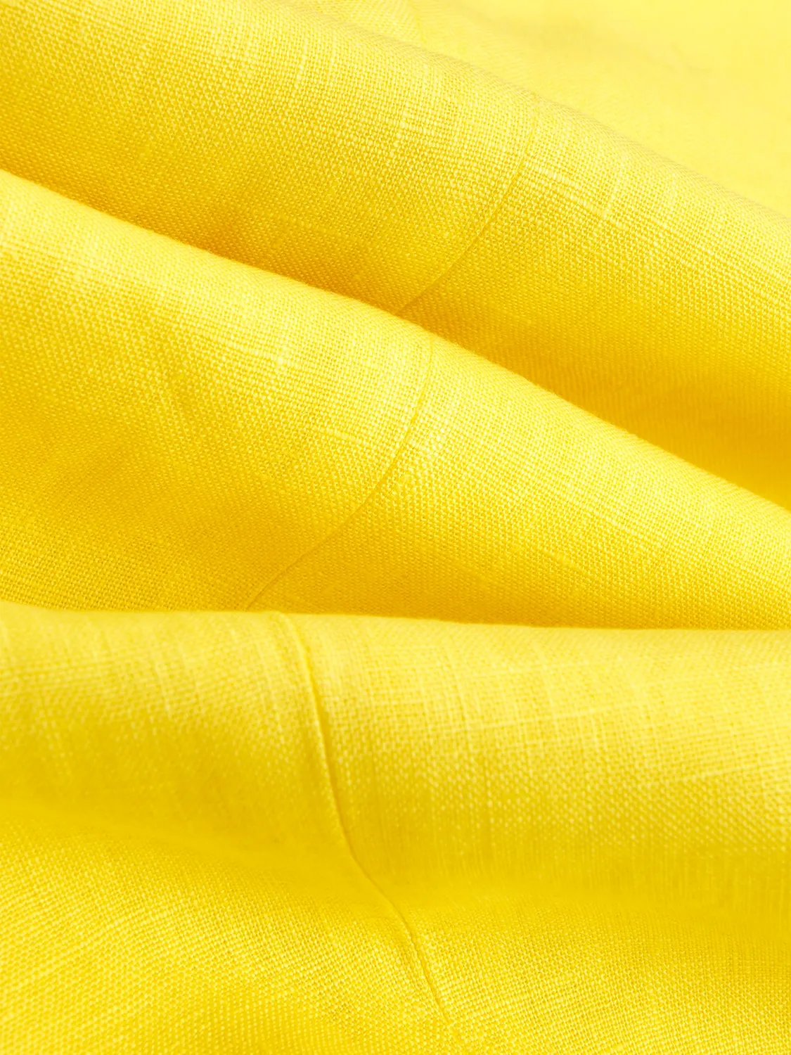 Hollington Siza pantalon lin jaune coupe italienne