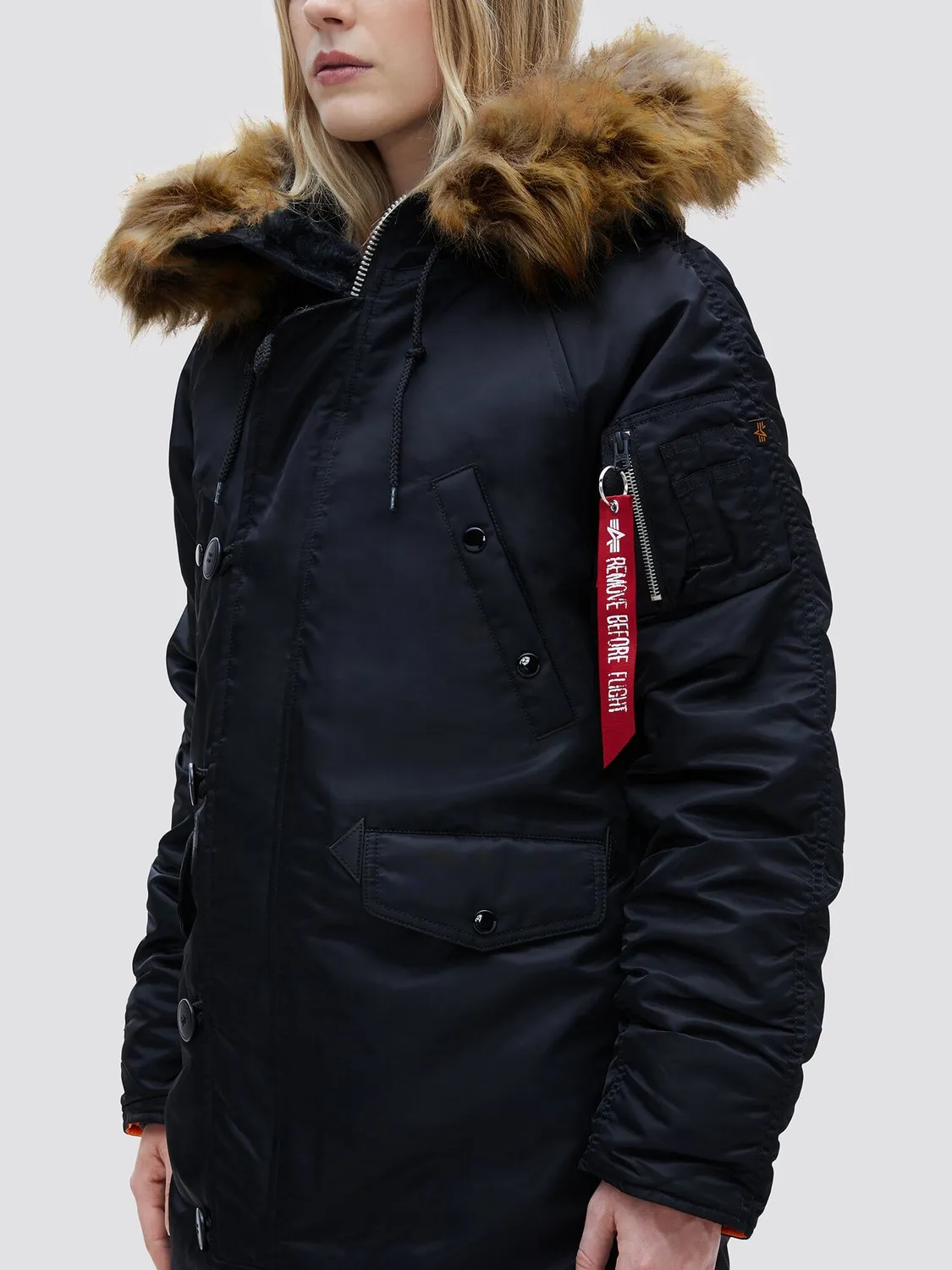 Alpha Industries N-3B parka femme noire grand froid