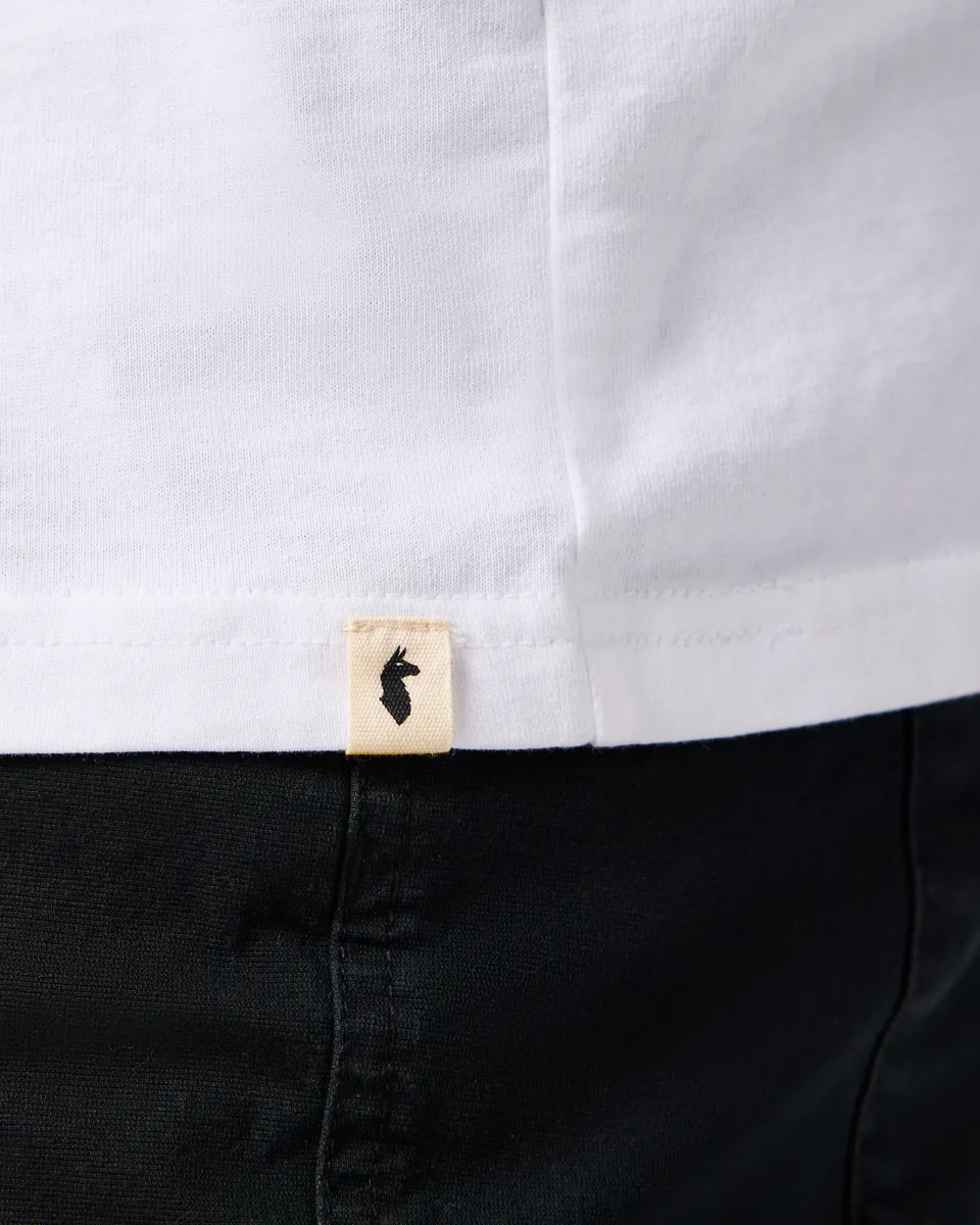 Cotopaxi Mountain t-shirt homme blanc coton bio