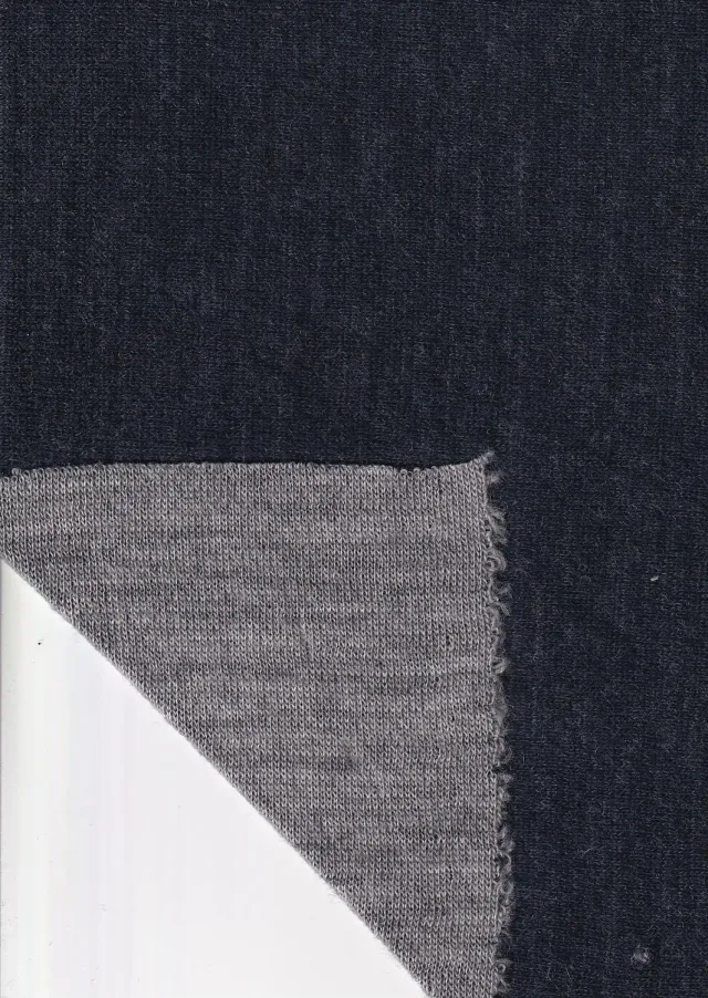 Hollington jersey double-face tissu marine gris 3 m extensible