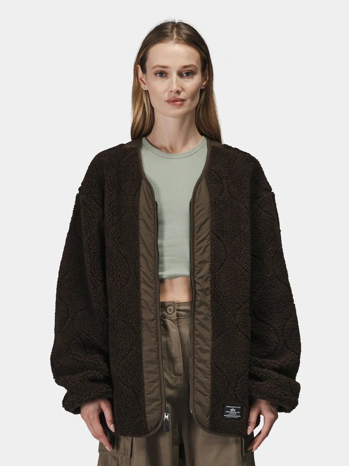 Alpha Industries M-65 liner réversible espresso nylon