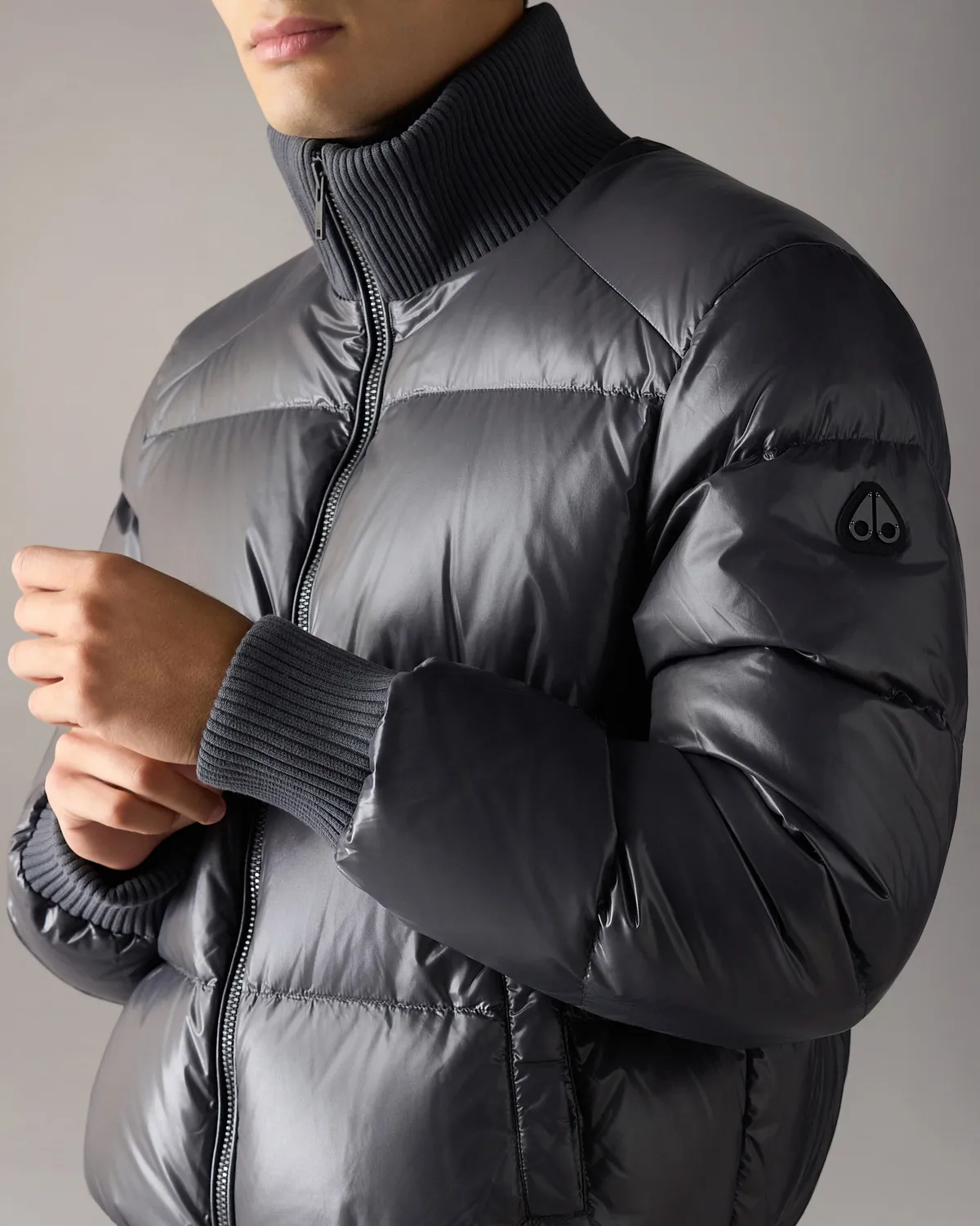 Moose Knuckles Kings blouson bomber duvet ciment