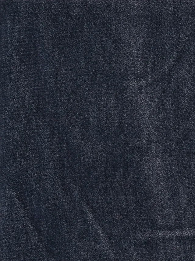 Hollington tissu velours peau de pêche bleu barracuda mètre
