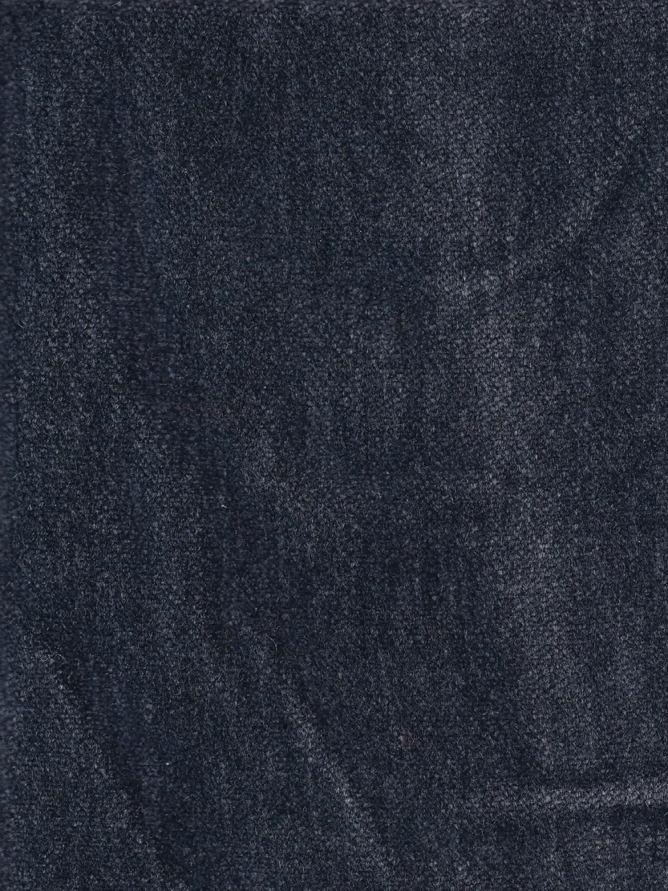 Hollington tissu velours peau de pêche bleu barracuda mètre
