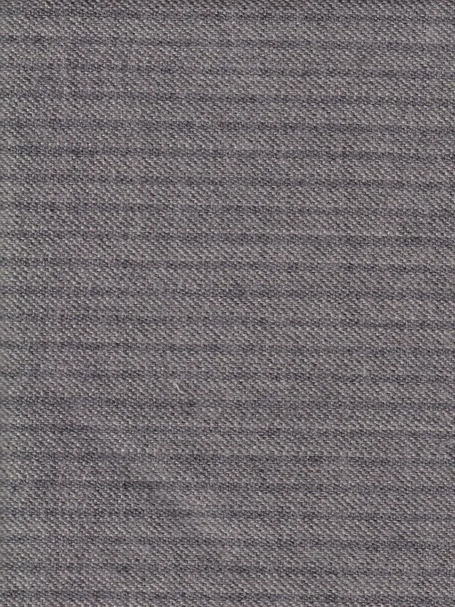 HOLLINGTON Toile Laine Coton tissu double-face rayures grises