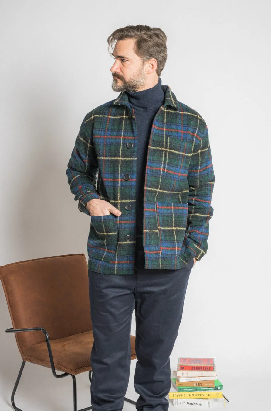Soubacq Le Bleu Lord veste de travail carreaux