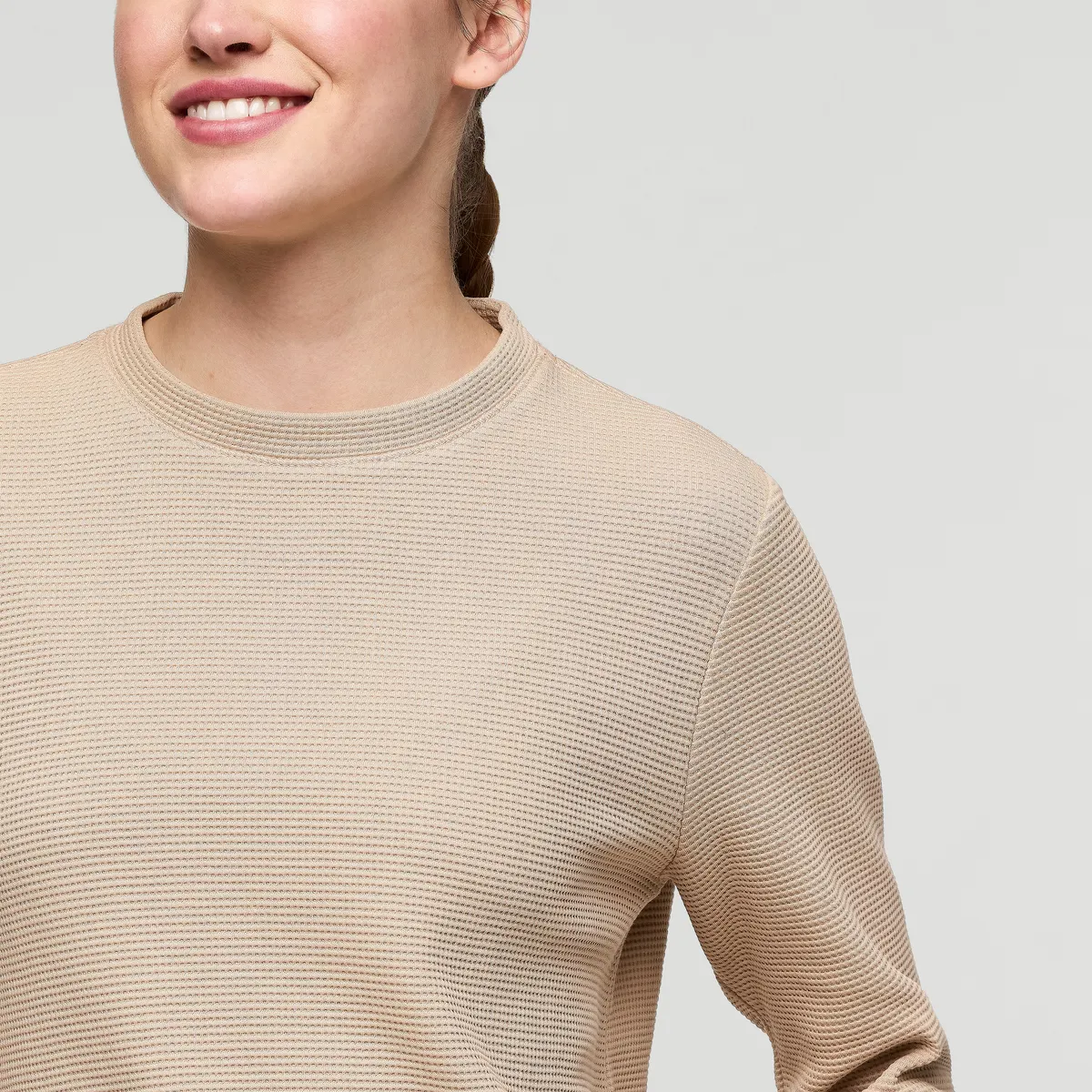 Cotopaxi Atajo chemise gaufrée manches longues femme Oatmeal