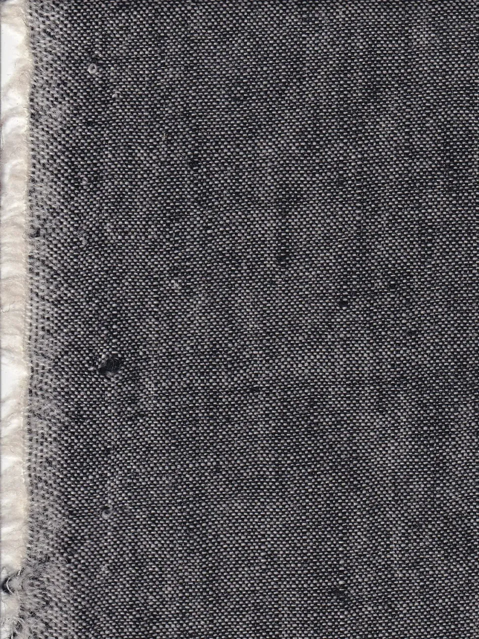 Hollington toile pur lin gris rocher tissu 100% lin au mètre