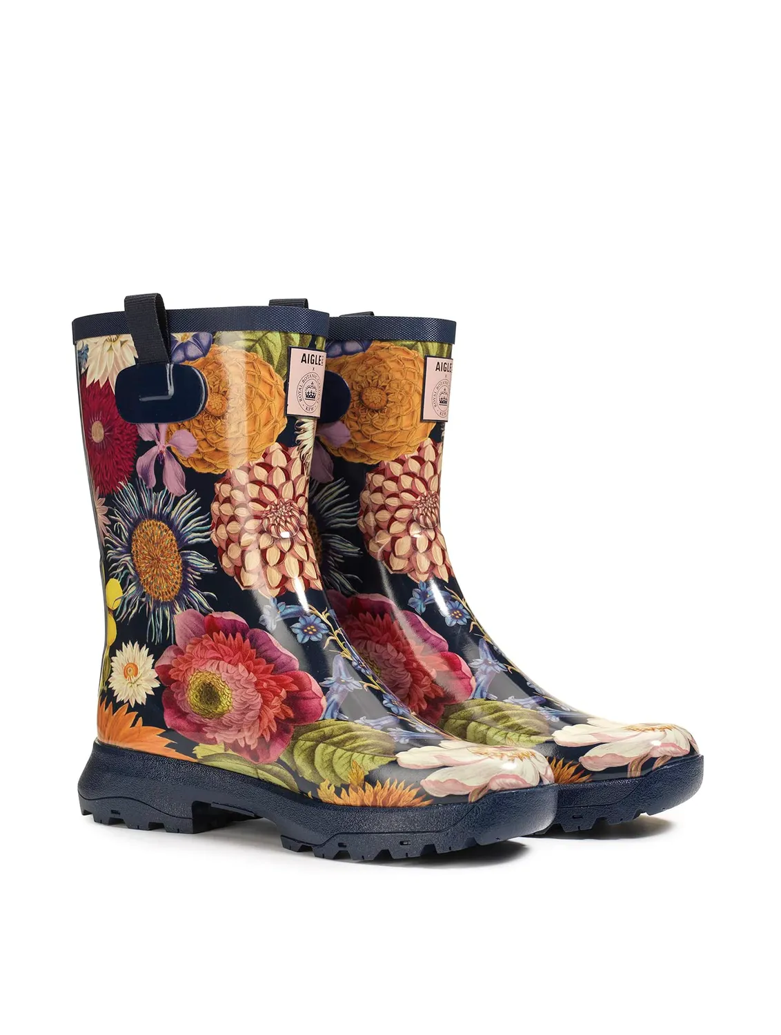 Aigle Alya Print botte pluie femme chevron souple