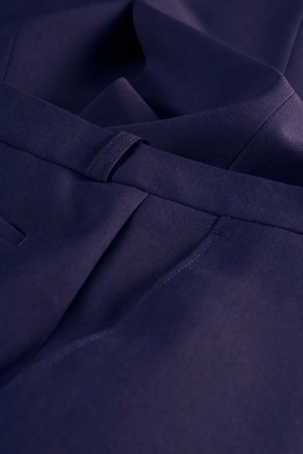Hollington Siza pantalon ajusté bleu nuit laine