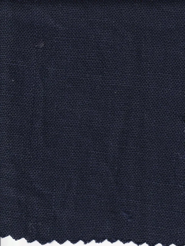 Hollington quetsche toile pur lin tissu bleu marine 9 m