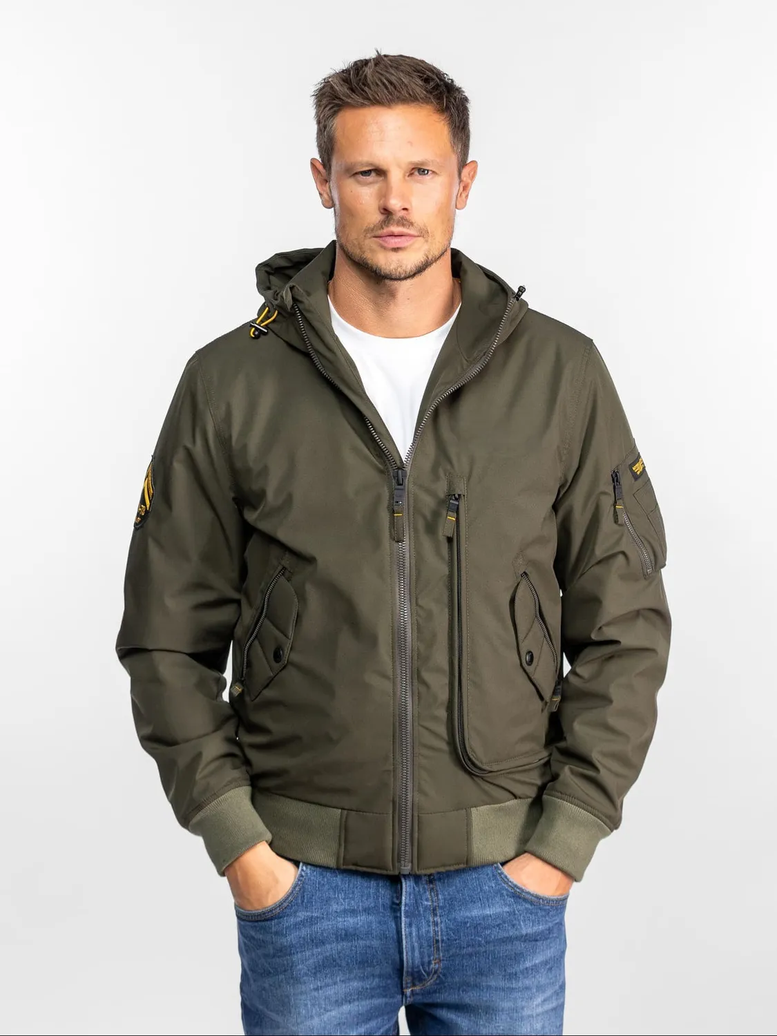 Daytona Bromley FM-104848 veste militaire homme kaki nylon