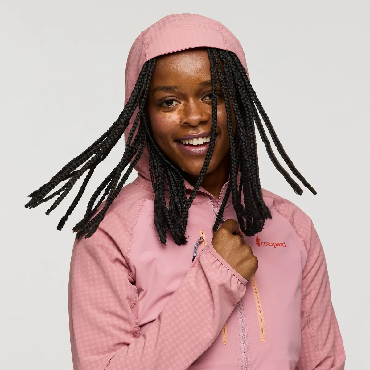 Cotopaxi Yermo veste à capuche femme Rose stretch coupe slim