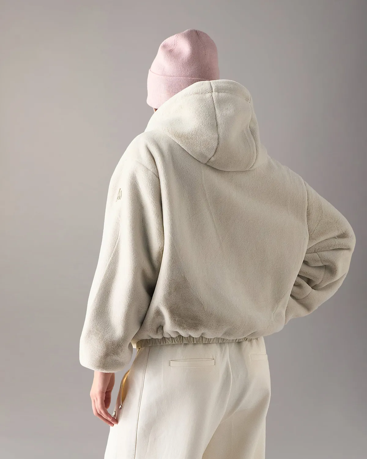 Moose Knuckles Eaton Bunny hoodie réversible Alabaster