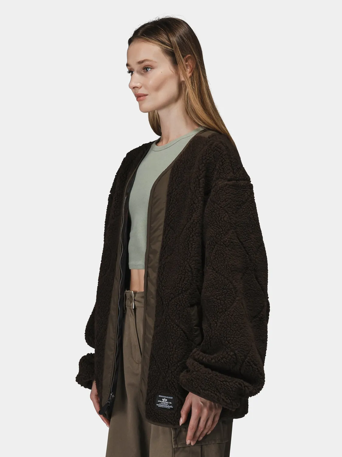 Alpha Industries M-65 liner réversible espresso nylon