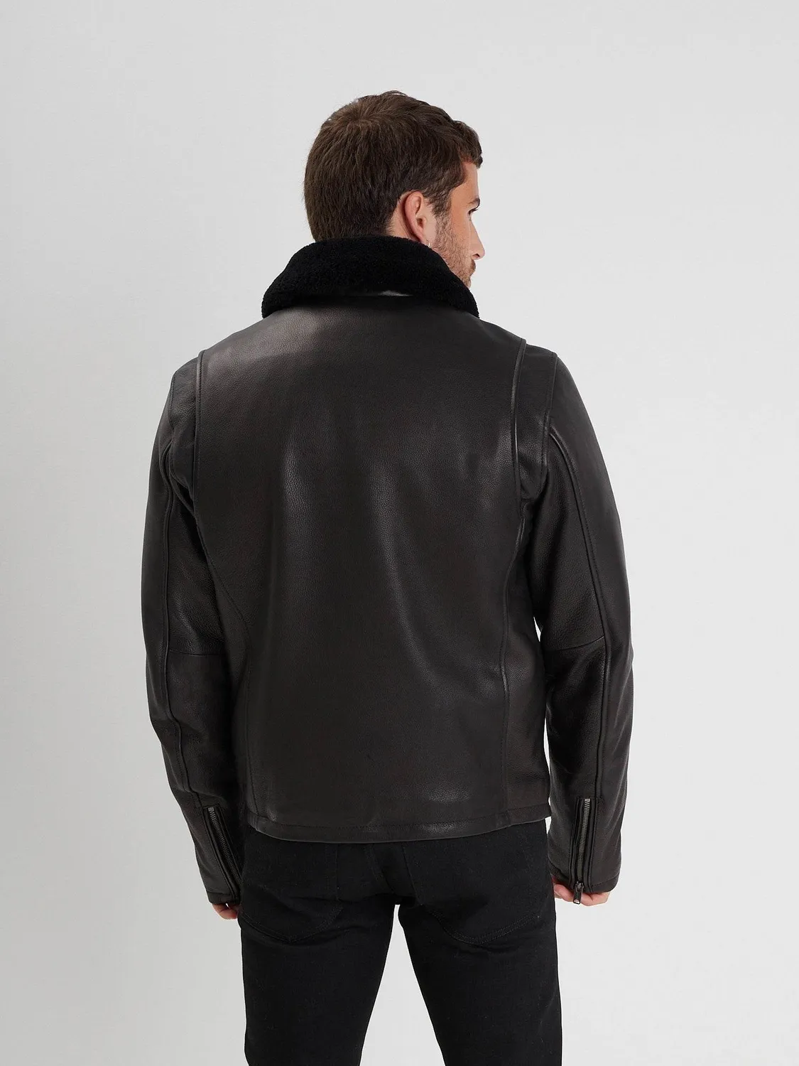 Daytona Asphalt blouson aviateur cuir vachette Black