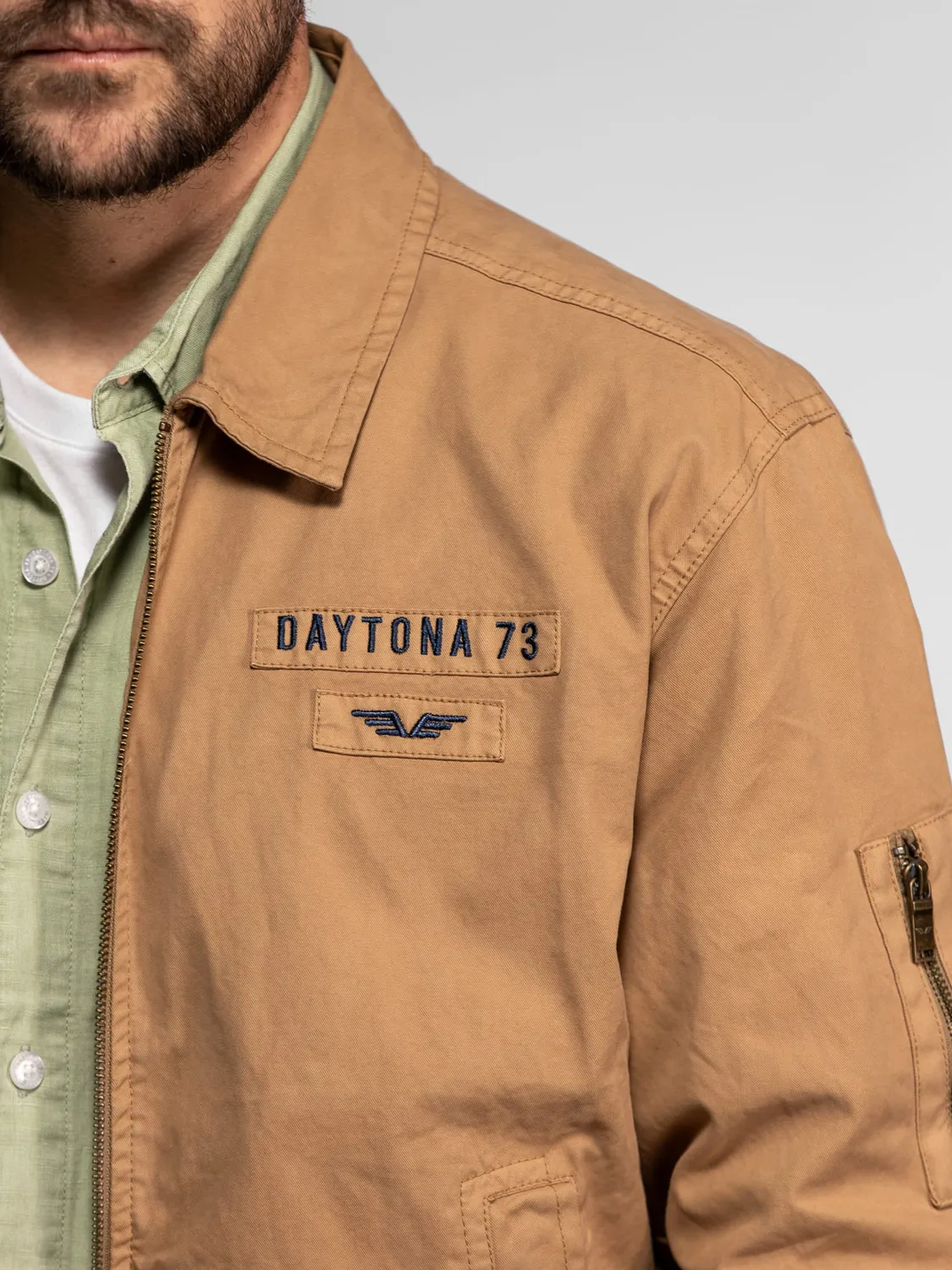 DAYTONA Paulding bomber homme coton broderie aviateur