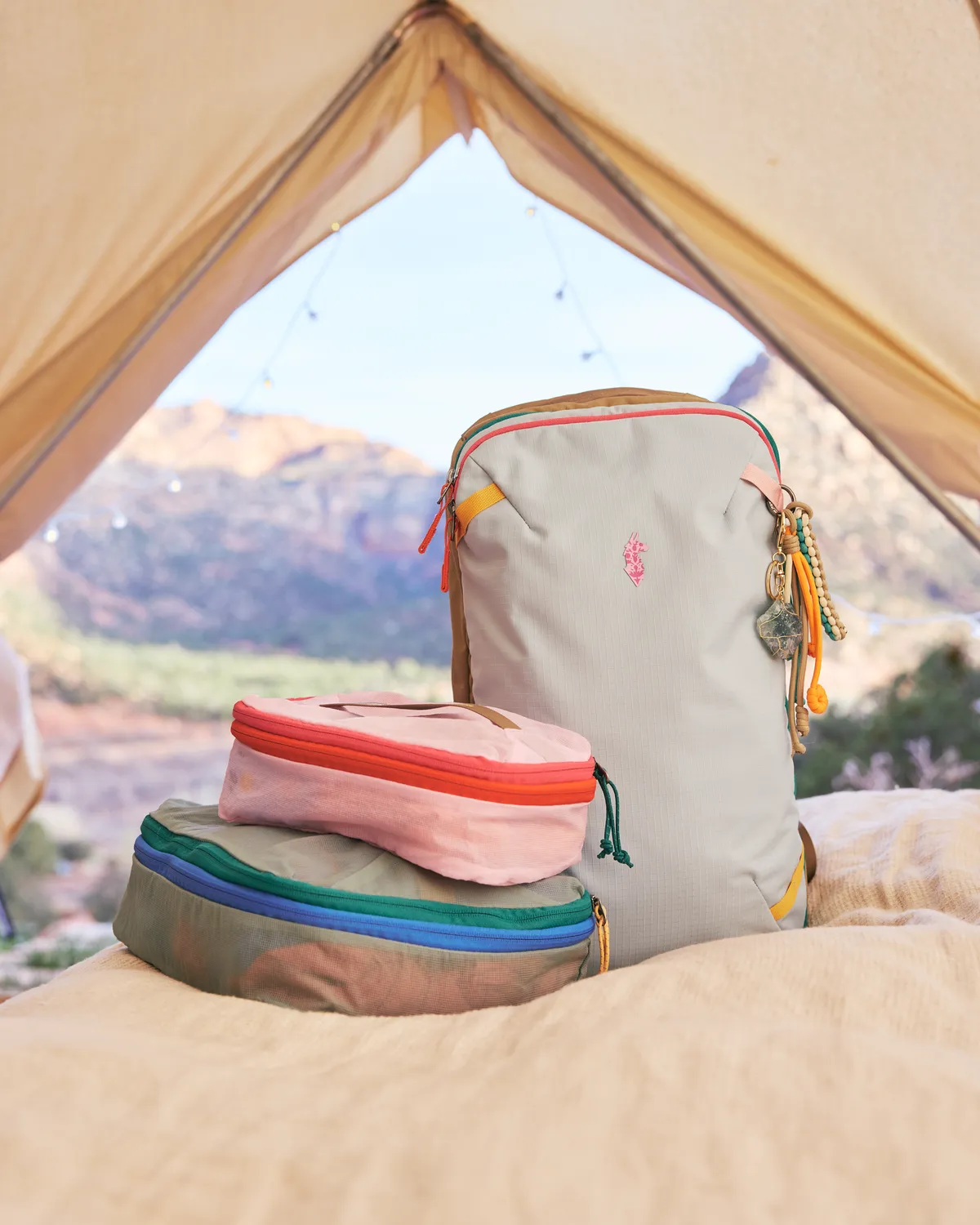 Cotopaxi Cubo Bundle cubes rangement Powder Pink extensible