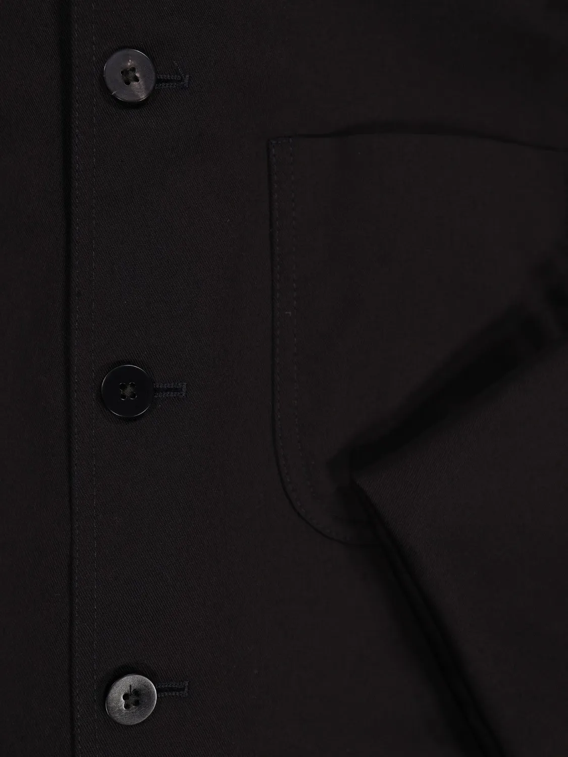 Hollington Tyrol veste serge coton noire col nehru