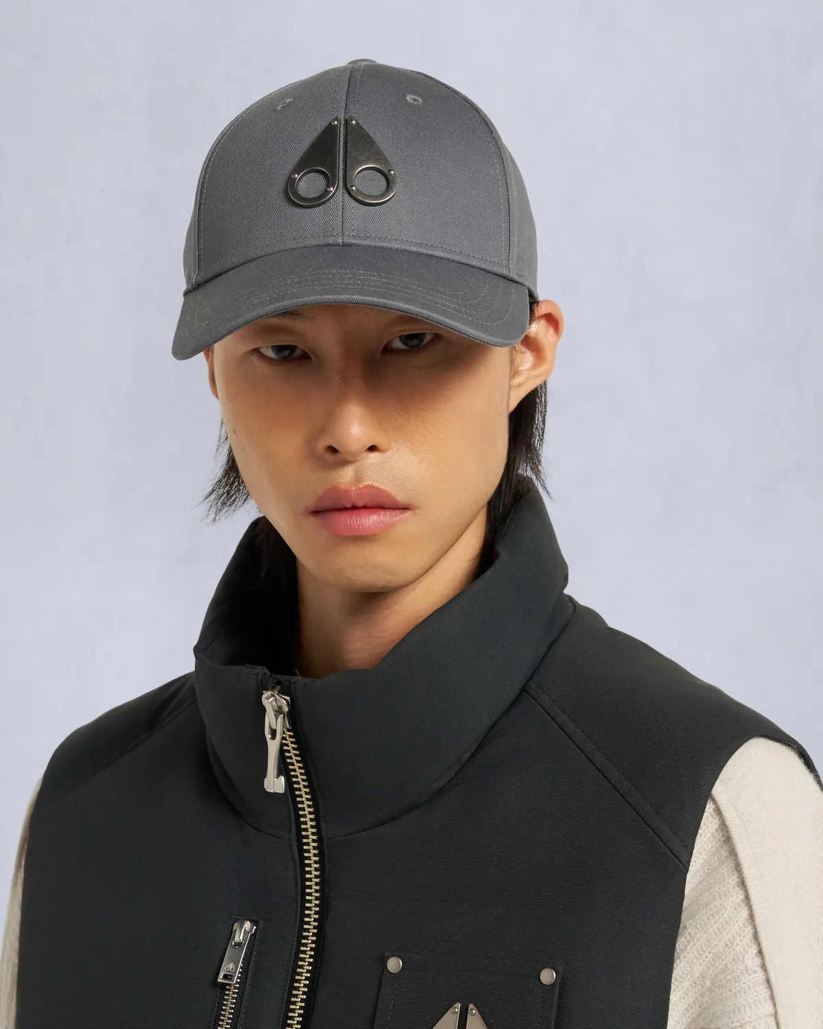 Moose Knuckles Logo Icon casquette baseball noir coton