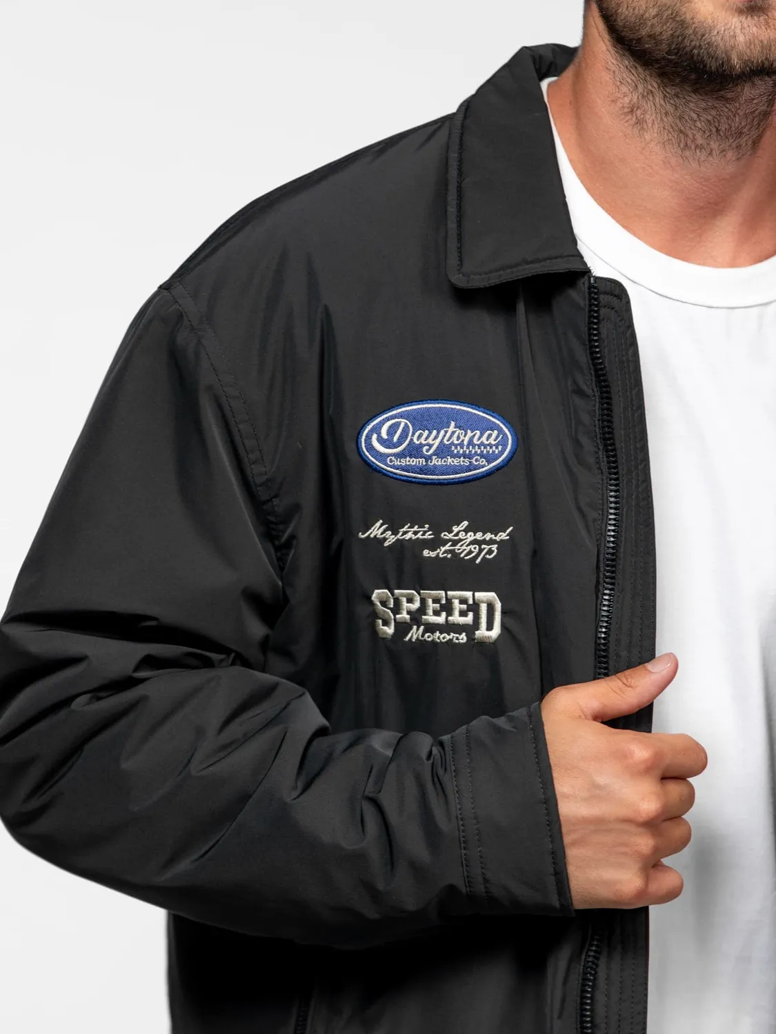 Daytona Hickory veste racing homme noir nylon