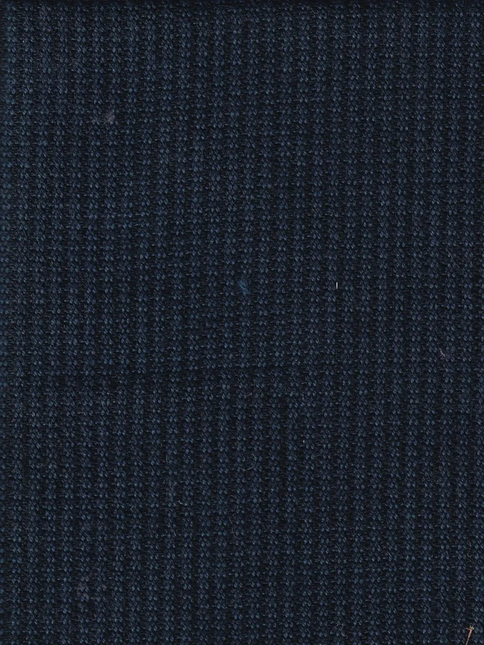 Hollington Pin Point toile bleu noir coton laine mètre