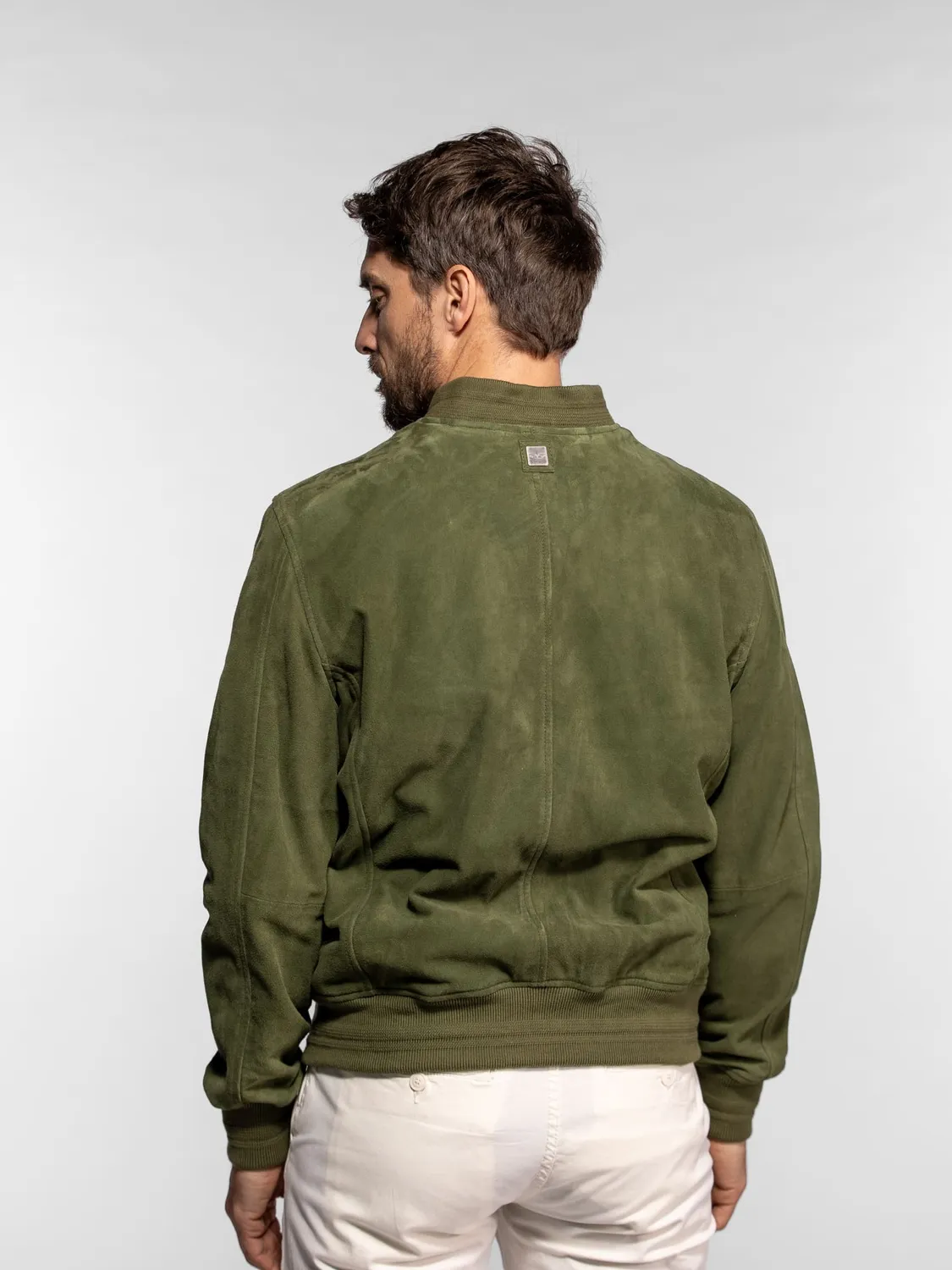 Daytona Gila bomber cuir suédé Cognac homme