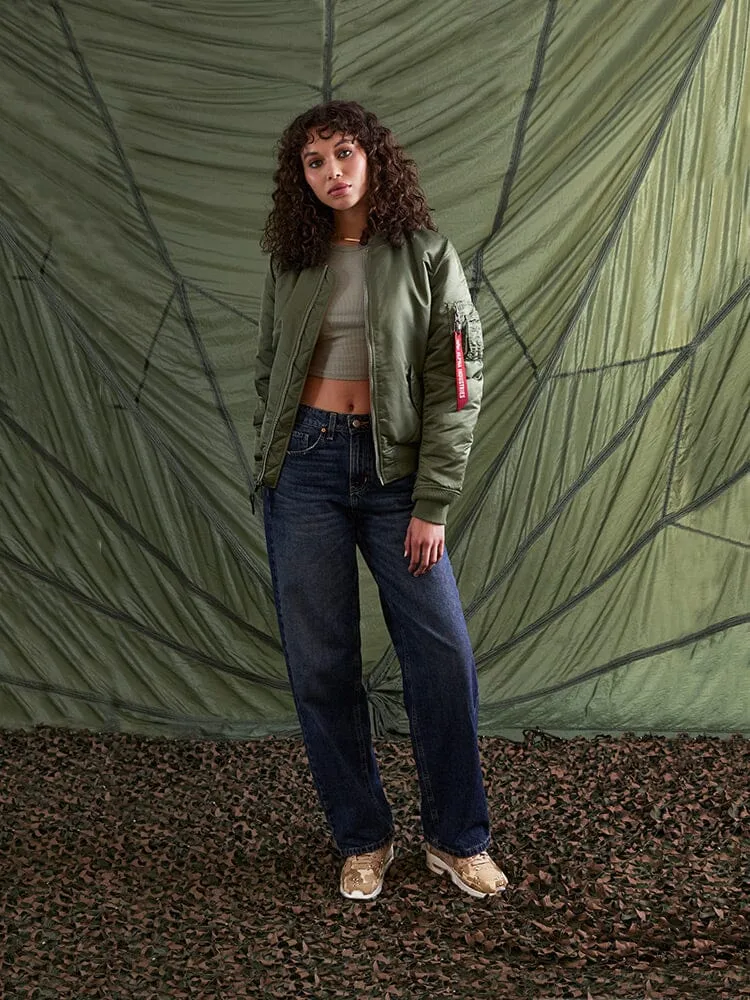 Alpha Industries MA-1 Bomber Femme réversible sage