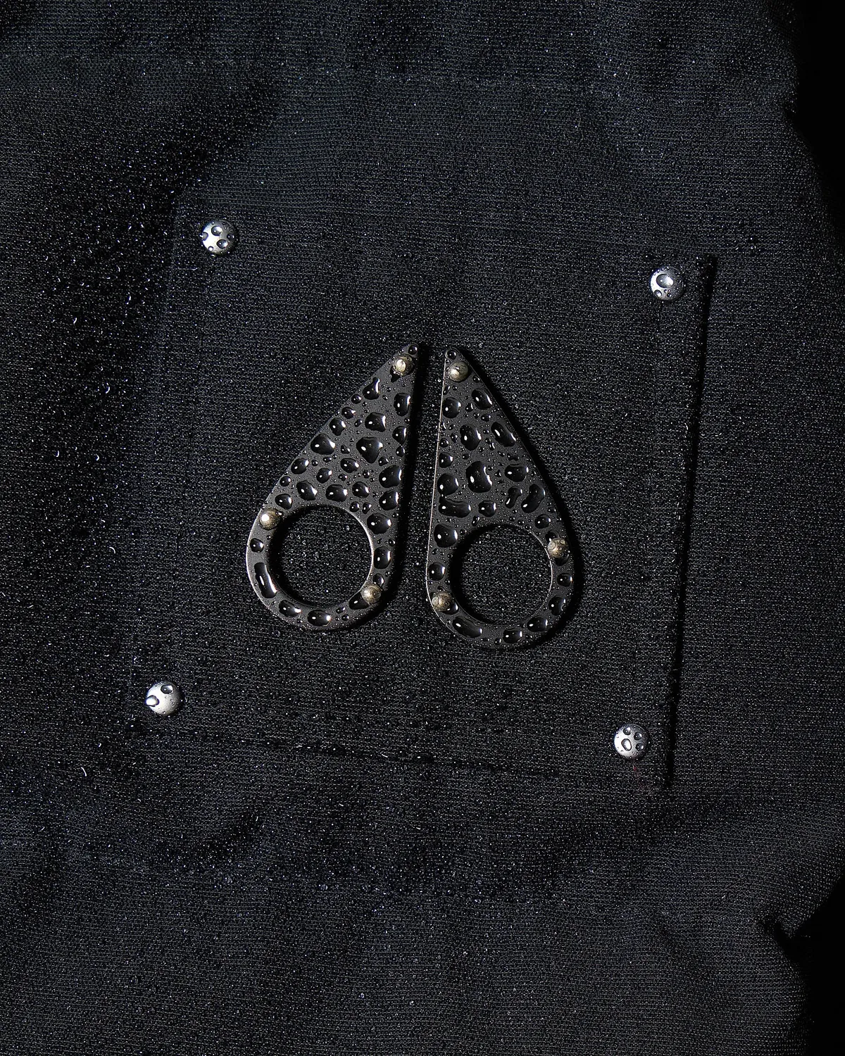 Moose Knuckles Banff parka duvet noir mi-longue