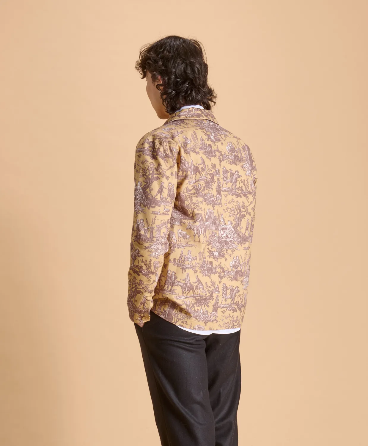 SOUBACQ Le Bleu Caramel veste de travail gabardine coton