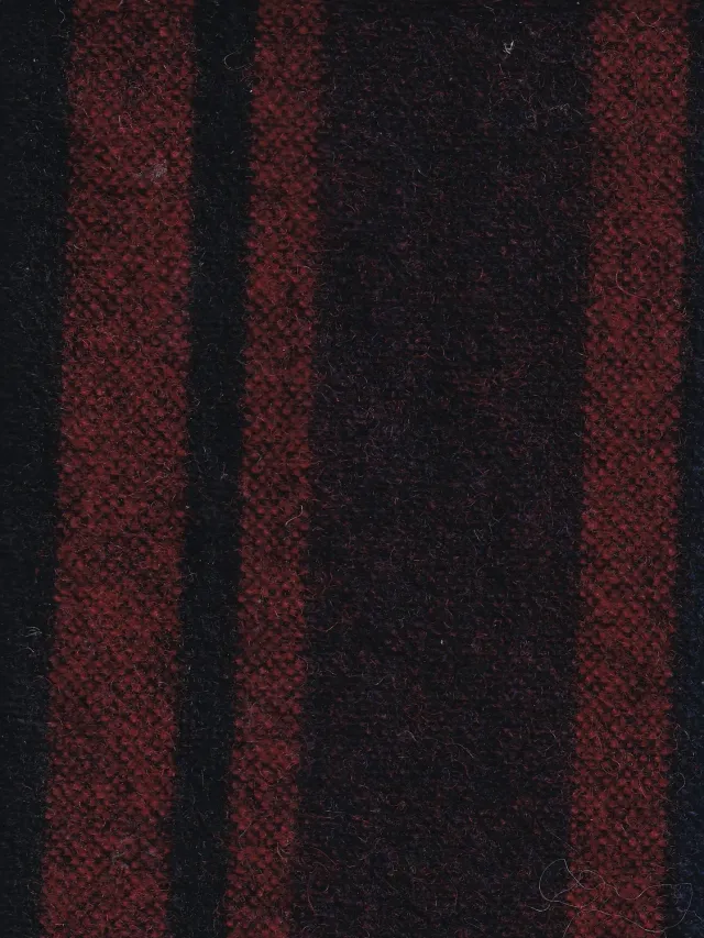 Hollington tissu drap laine rayures bordeaux marine