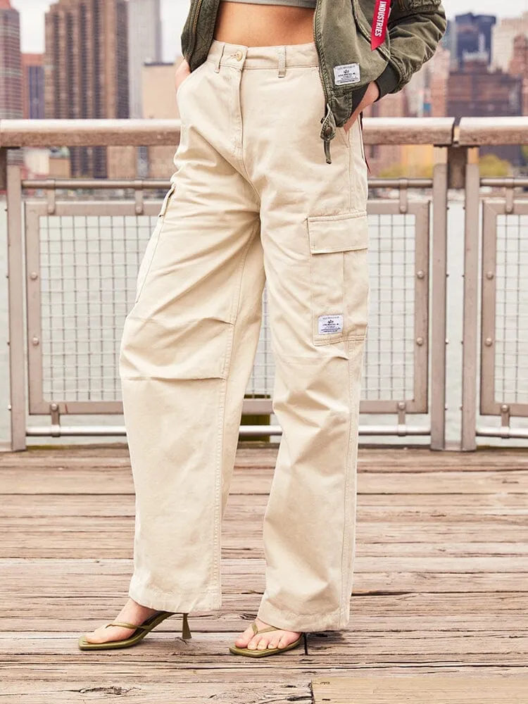 Alpha Industries M-65 Cargo pantalon femme limestone coton