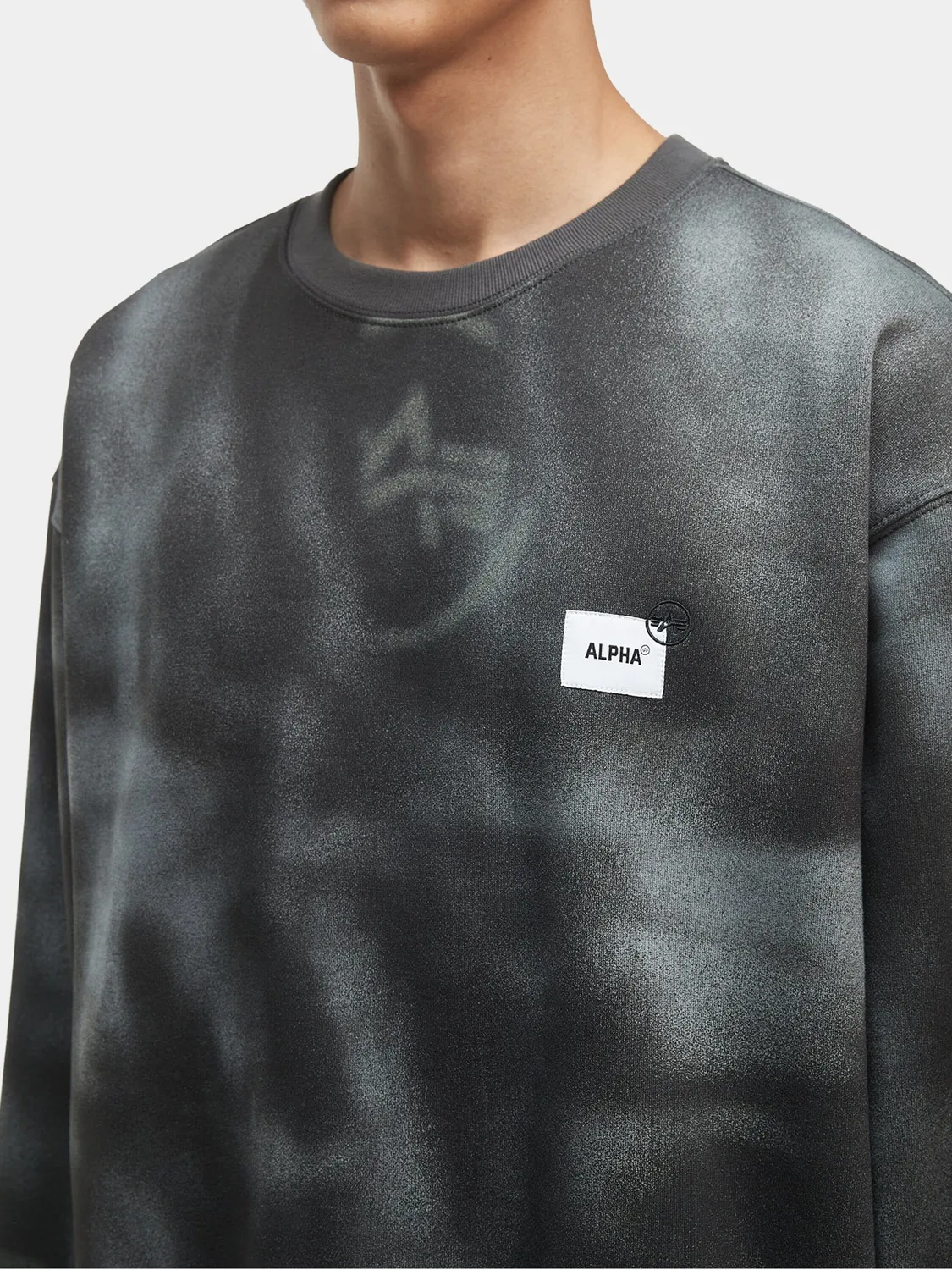 Alpha Industries UNFRM Sweat Washed gris délavé