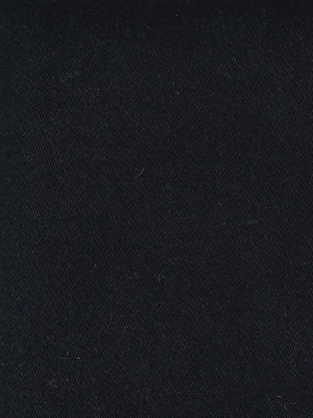 Hollington Heliconius chenille coton laine tissu noir 50/50