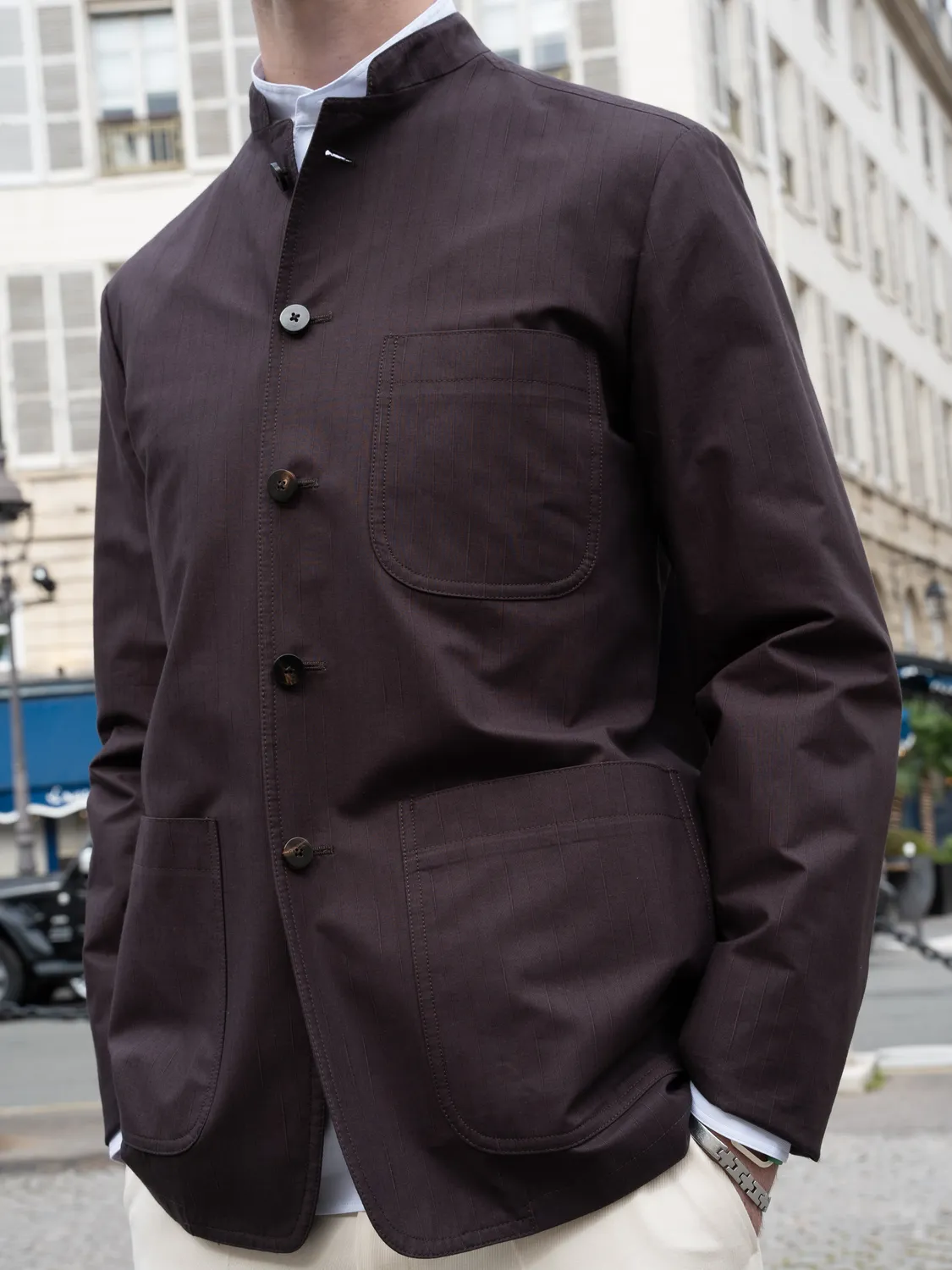 Hollington veste Tyrol coton stretch brun rembrandt