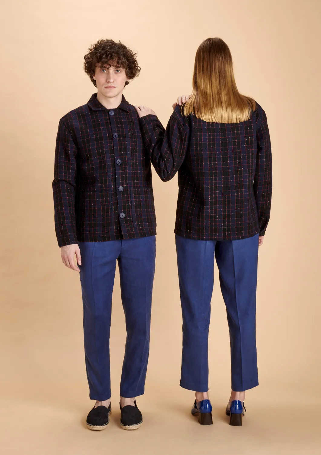 Soubacq Le Bleu Nocturne veste de travail gabardine